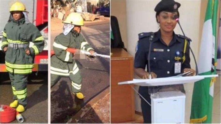 Brave Nigerian lady Dennis Dooshima talks about her life as a firefighter (photos)