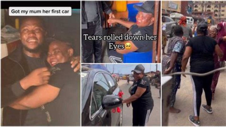 Comedian Brain Jotter Moves Mother to Tears After Buying Her a Car, Market Women Gather to Celebrate Her