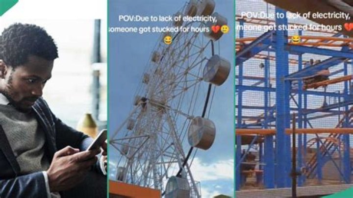 Electricity: Owerri Fun Seeker Stuck on Roller Coaster for Hours over Power Outage, Nigerians React