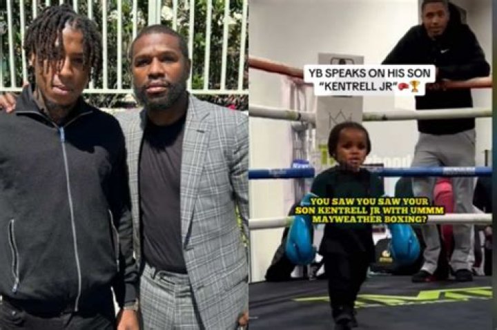 Floyd Mayweather teaches his son Karoun boxing after daughter gets arrested