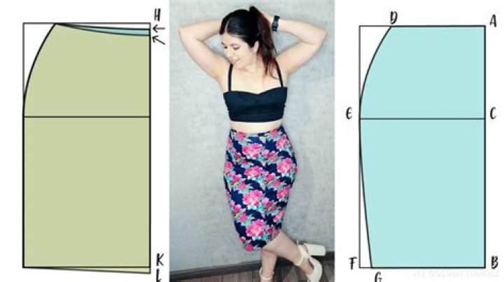 How to cut a pencil skirt for sewing