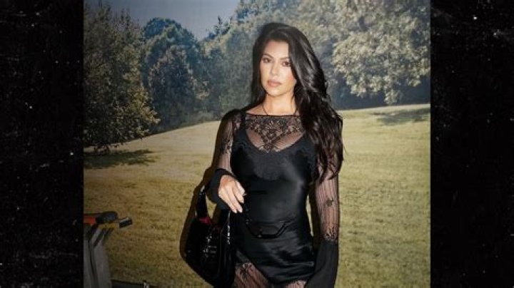 Kourtney Kardashian Stuns In Bra Top & Sheer Covering For Wild Night Out With Kim — Pics