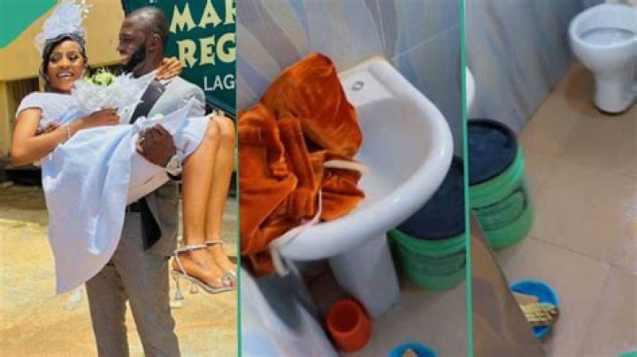 Nigerian Lady Finds Husband's Wedding Ring in Bathroom Less than 24 Hours after They Tied the Knot