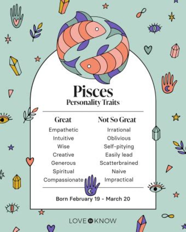 Pisces personality traits, love compatibility, and more