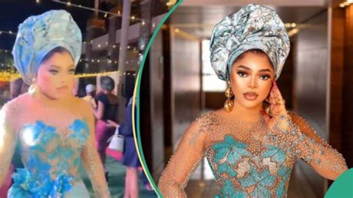 Video As Bobrisky Displays Eagerness to Beat Up a Woman at Mercy Aigbe’s Movie Premiere